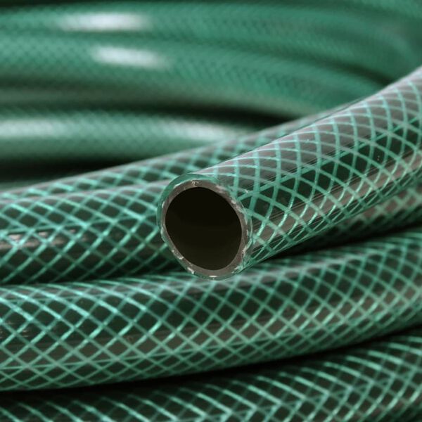 vidaXL 25 m Green Flexible PVC Hose for Water Gardens & Irrigation 1 Inch diameter