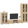 vidaXL TV Cabinet Set with Drawer FLORIN Sonoma Oak Engineered Wood