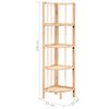 vidaXL Corner Shelf Cedar Wood 27x27x110 cm
