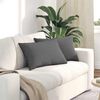vidaXL Sofa Pillows 2 pcs Dark Grey 60 x 40 cm Fabric