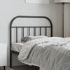 vidaXL Metal Replace Headboard Black 107 cm