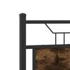 vidaXL Bed Frame without Mattress Smoked Oak 120x200 cm Engineered Wood