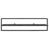 vidaXL Towel Rack Black 95x25x22 cm Iron