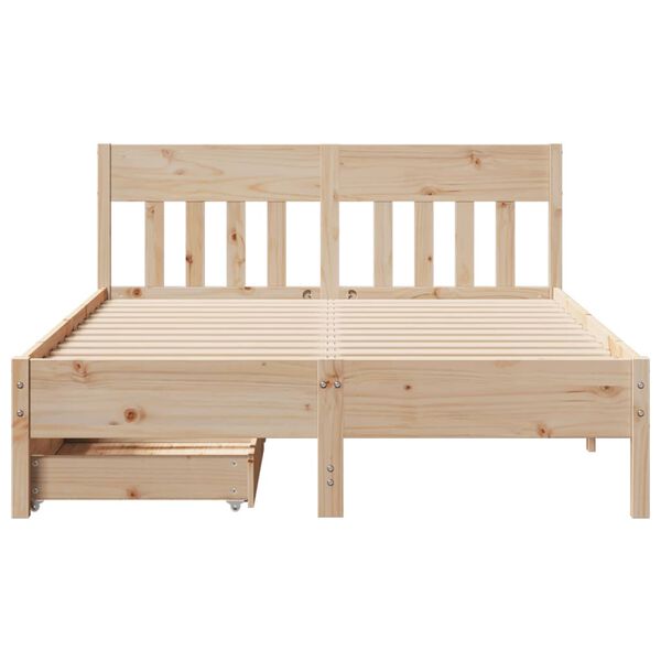 vidaXL Bed Frame without Mattress 120x200 cm Solid Wood Pine