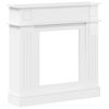 vidaXL Fireplace Surround Gloss White 102 x 26 x 100 cm