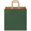 vidaXL Paper Bags 250 pcs with Handles Green 26x17x25 cm