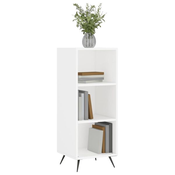 vidaxL Shelf Cabinet White 34.5x32.5x90 cm Engineered Wood