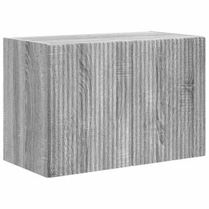 vidaXL TV Wall Cabinet 59.5 x 31 x 40 cm Grey Sonoma Engineered Wood