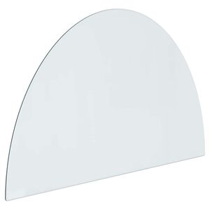 vidaXL Fireplace Glass Plate Transparent 800 x 500 mm Glass