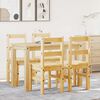 vidaXL 5 Piece Dining Set Panama Solid Wood Pine