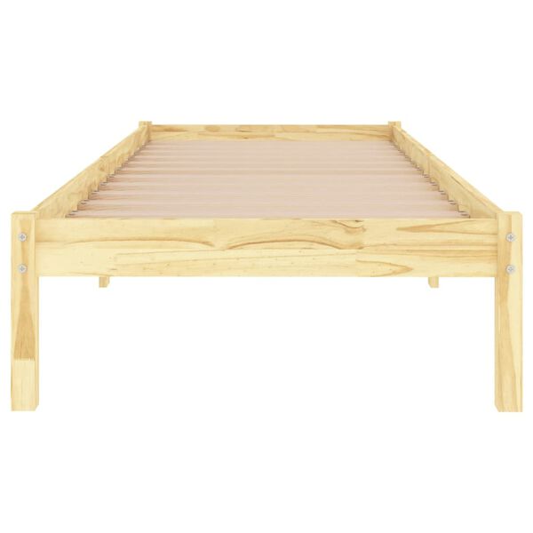 vidaXL Bed Frame without Mattress Solid Wood Single