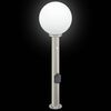 vidaXL Bollard Light with Sensor&Outlet 80 cm Stainless Steel IP44