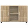 vidaXL Sideboard with Shelf FLORIN Sonoma Oak 88.5 x 30.5 x 55.5 cm