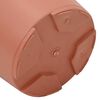 vidaXL Round Flower Pot 24 pcs Brick Red &Oslash; 15 x 12 cm Plastic