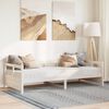 vidaXL Daybed with Mattress White 80x200 cm Solid Wood Pine