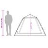 vidaXL Camping Tent Dome 5-Person Grey and Orange Quick Release