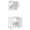 vidaXL Bathroom Furniture Set Wall-mounted 2 pcs High Gloss White