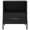 vidaXL Bedside Cabinets 2 pcs Black 40x35x47.5 cm Engineered Wood