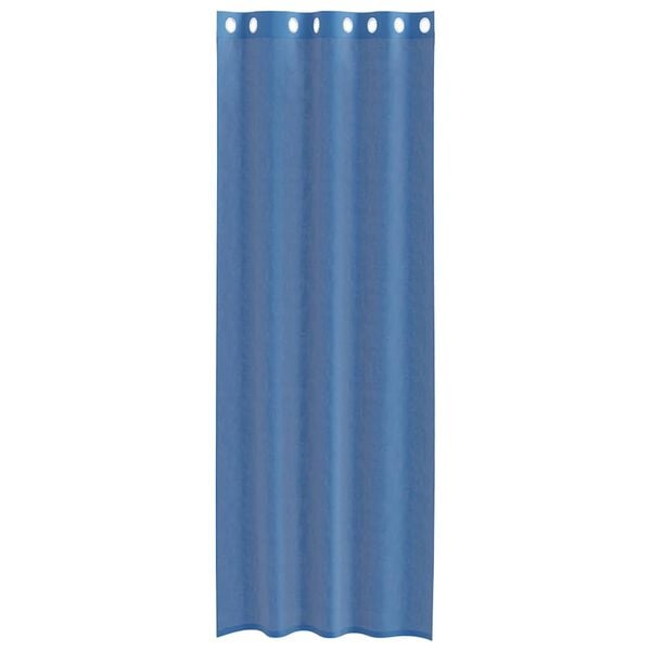 vidaXL Voile Curtains with Grommets 2 pcs Royal Blue