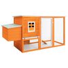 vidaXL Chicken Coop | Brown | Solid pine wood with painted finish | Medium