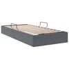 vidaXL Storage Bed with Mattress Dark Grey 90 x 190 cm Velvet