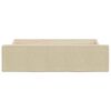 vidaXL Bed Drawers 2 pcs Cream Engineered Wood and Fabric