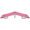 vidaXL Folding Sun Lounger Steel Pink