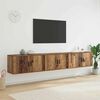 vidaXL Wall-mounted TV Cabinet Set 3 pcs Old Wood 80 x 34.5 x 40 cm