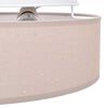 vidaXL Ceiling Lamp with Spotlights Taupe 38 x 38 x 13.5 cm Fabric