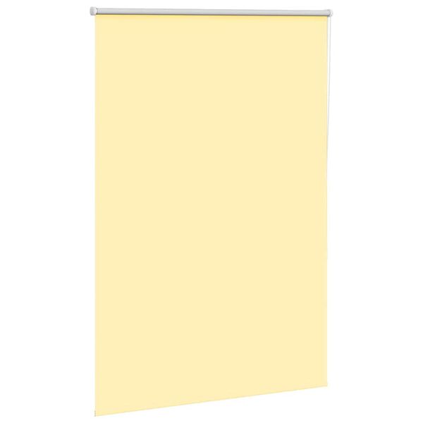 vidaXL Roller Blind Blackout Yellow 105x175 cm Fabric Width 100.7 cm Polyester