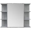 vidaXL Bathroom Mirror Cabinet Grey Sonoma 80x20.5x64cm Engineered Wood