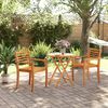 vidaXL Folding Garden Table &Oslash;70x75 cm Solid Wood Acacia