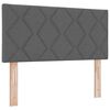 vidaXL Headboard with Headboard Dark Grey 90 cm Faux Leather