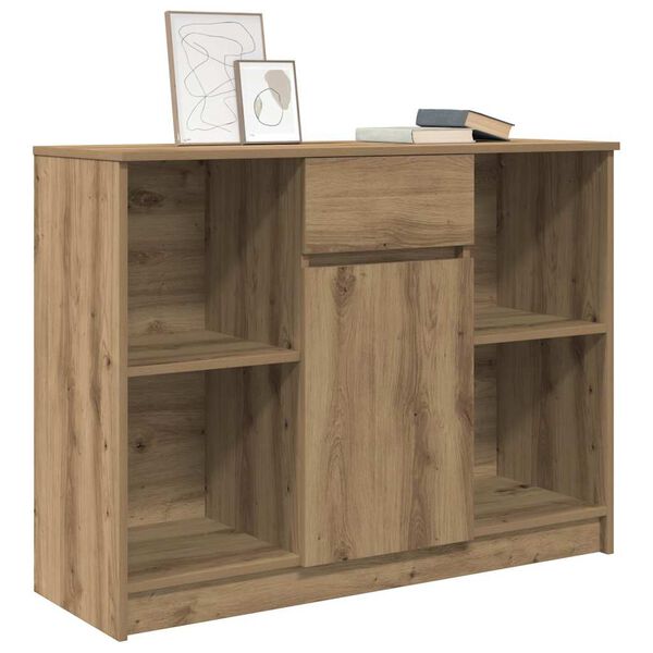 vidaXL Sideboard with Drawer Artisan Oak 101x35x76 cm Engineered Wood