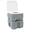 vidaXL Camping Toilet Set 2 pcs Grey 50.5 x 33 x 103 cm
