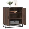vidaXL Sideboard Brown Oak 68x35x76 cm Engineered Wood and Metal
