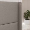 vidaXL Headboard Ear Taupe 80 x 16 x 4 cm Fabric
