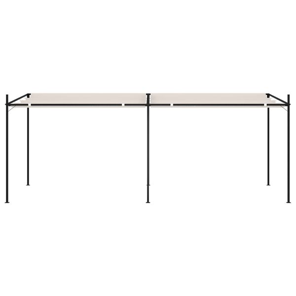 vidaXL Gazebo with Retractable Roof 600x300x233 cm Cream