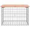 vidaXL Garden Bench Gabion Design 63x44x42 cm Solid Wood Douglas