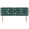 vidaXL LED Headboard with LED Strip Lights Dark Green 160 cm Polyester