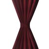 2 pcs Bordeaux Micro-Satin Curtains with Loops 140 x 175 cm