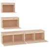 vidaXL TV Cabinets 4 pcs Solid Wood Pine