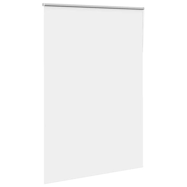 vidaXL Roller Blind Blackout White 160x230 cm Fabric Width 156.6 cm Polyester
