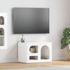 vidaXL TV Cabinet High Gloss White 60 x 35 x 40 cm Engineered Wood