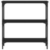 vidaXL Console Table Black 75x22.5x75 cm Engineered Wood