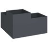 vidaXL Garden Planter Anthracite 100 x 100 x 48 cm Steel