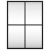 vidaXL Wall Mirror Black 30x40 cm Rectangle Iron