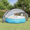 vidaXL Pool Dome Folding Manual Transparent 472 x 460 x 229 cm PVC