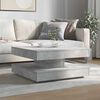 vidaXL Coffee Table 360-Degree Rotatable Concrete Grey 70x70x34.5 cm