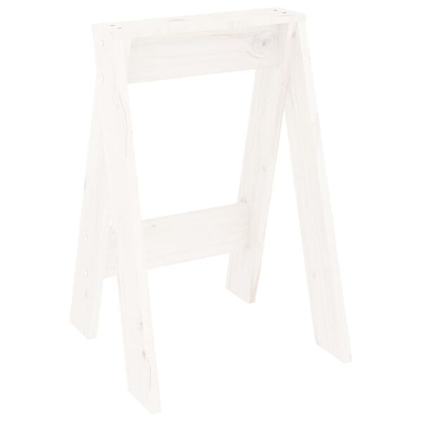 vidaXL Stools 2 pcs White 40x40x60 cm Solid Wood Pine